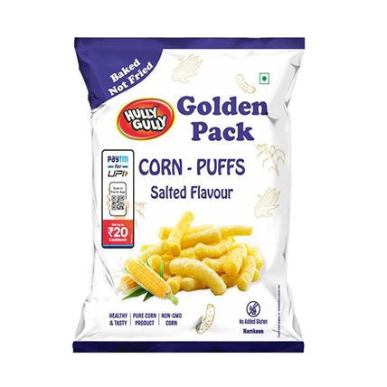 Hully Gully Snacks Corn Puff Classic Salted